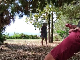 Public dick flashing leads to unexpected help from a young girl in the park