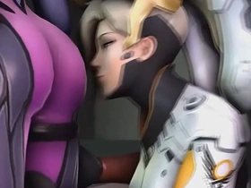 Sensual Overwatch lesbians in a steamy gif collection