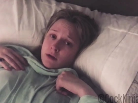 Blonde teen gets intimate with her stepfather in a taboo family situation