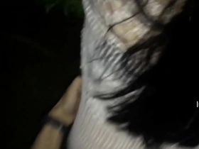 Nanae Kanno's amazing skills in park at night