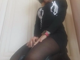 Stepmother's seductive lingerie and ass in intimate encounter with stepson