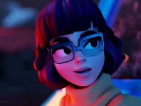 Velma gives Shaggy a sensual blowjob in this adult rendition of Scooby Doo